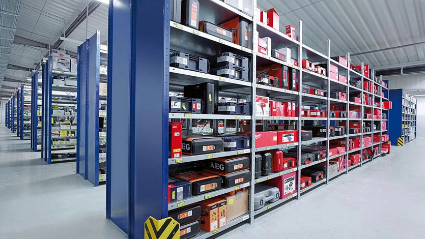 Warehouse tote and bin labels can be used to keep collections of small, individual items