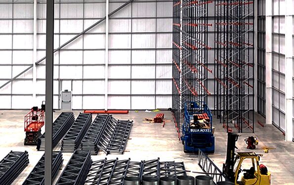 Oakway Storage - install of pallet racking